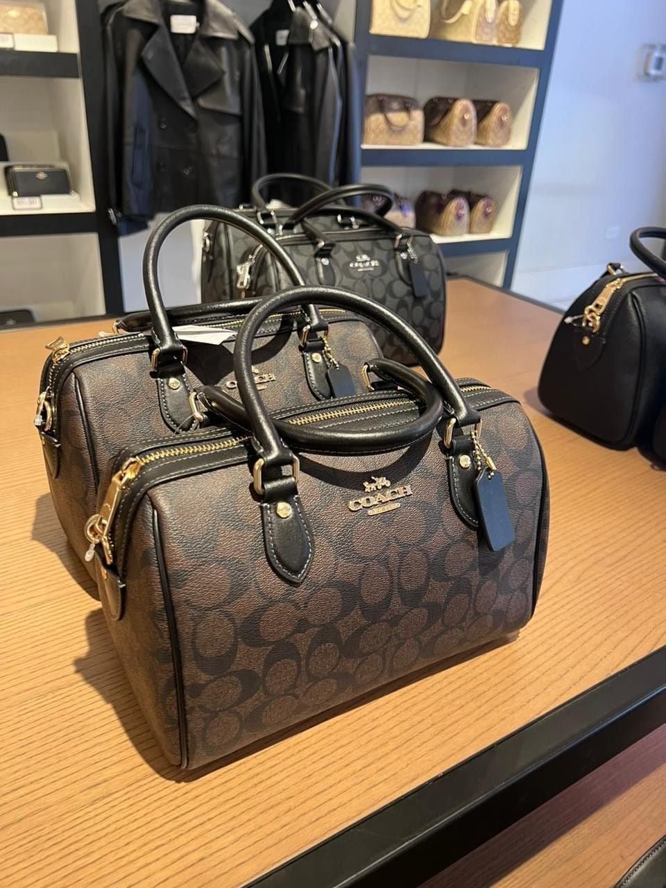 Coach Rowan Satchel Signature Canvas