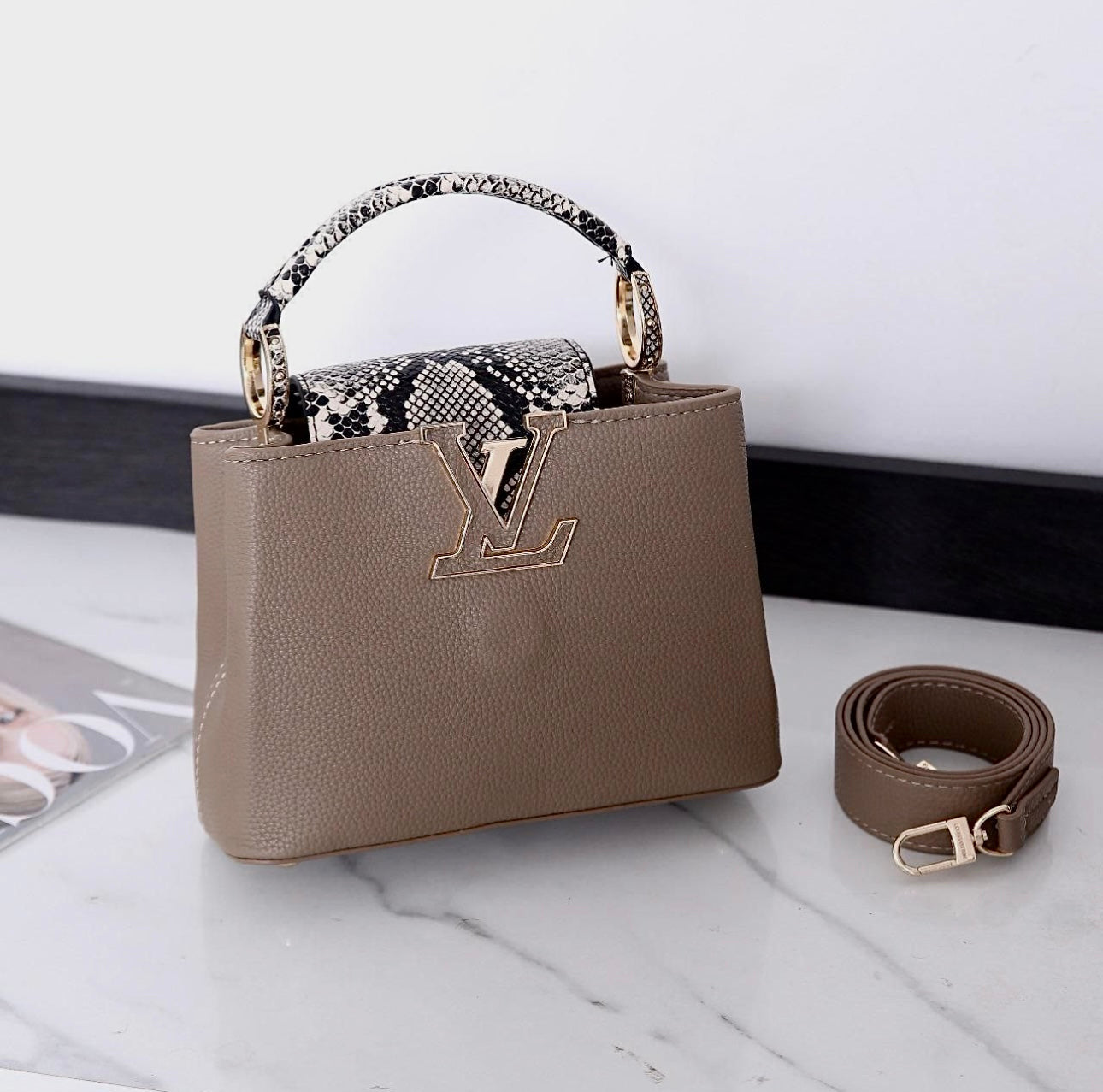 Capucine Louis Vuitton Crocodile Leather
